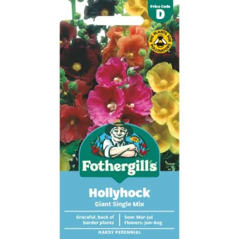 D Hollyhock Giant Single Mixed