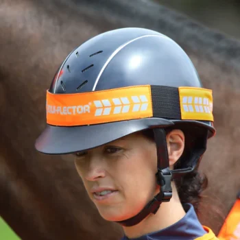 Shires Equiflector Orange Hat Band