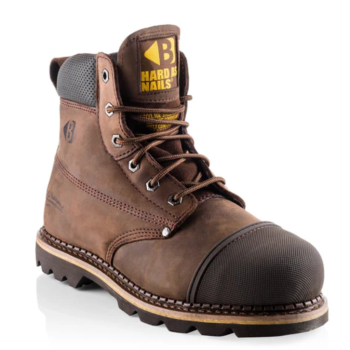 B301 Hard as Nails Lace Boot - Chocolate Oil UK 12