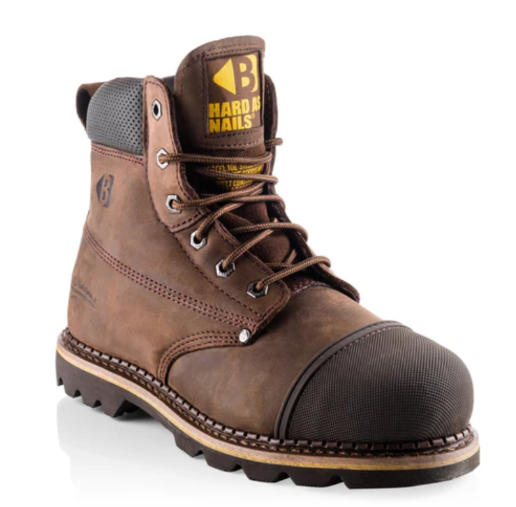 B301 Hard as Nails Lace Boot - Chocolate Oil UK 12