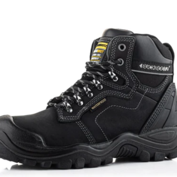 BSH009 BK Buckshot Lace Boot - Black UK 12