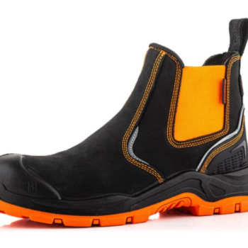 BVIZ3 Buckzviz Dealer Boot - Black HI Vis Orange UK 8