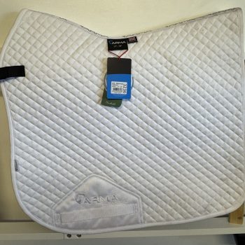 Arma Dressage Saddlecloth 17-18" White
