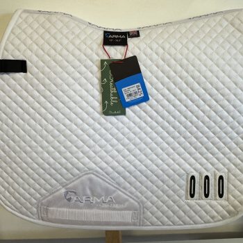 Arma Numbered Saddlecloth 15-16.5" White