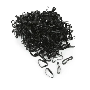 Ezi Black Silicone Plaiting Bands
