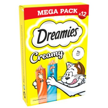 Dreamies Creamy Snack with Chicken & Salmon 12 pack