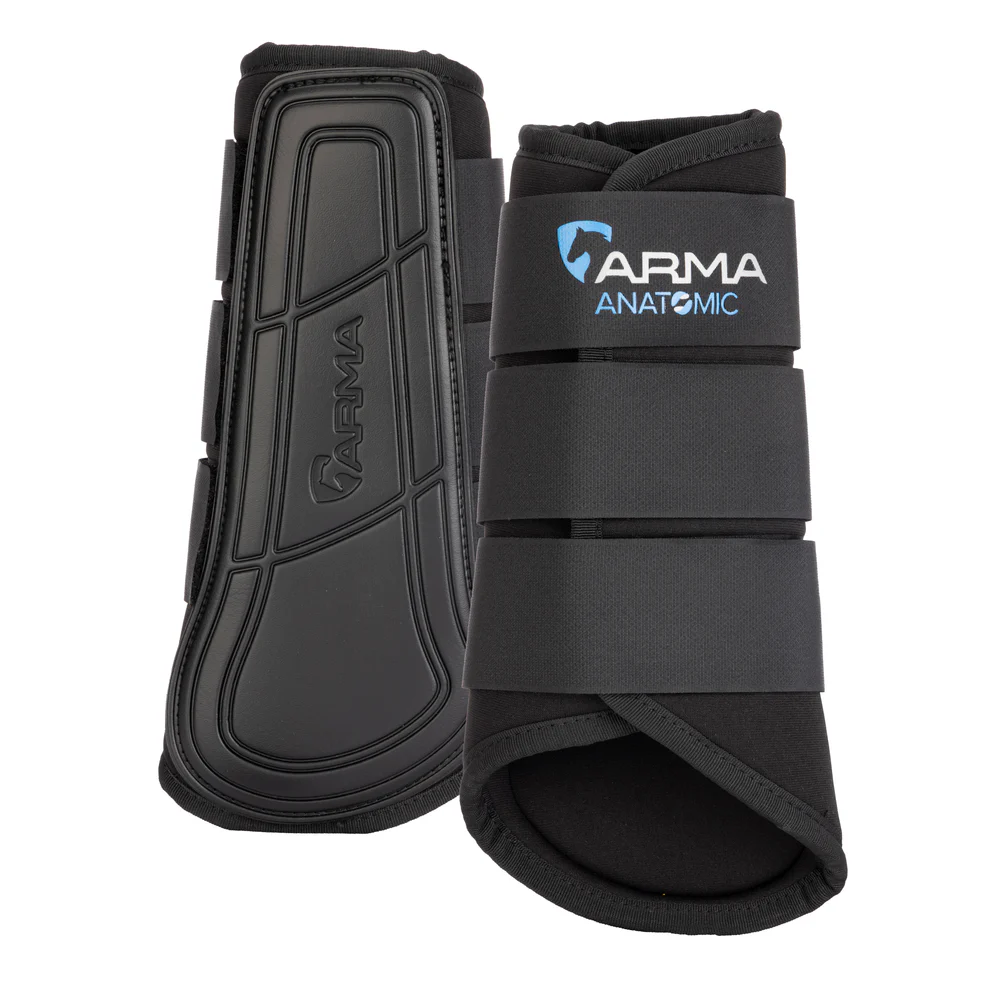 Shires Arma Neoprene Brushing Boots Black Full