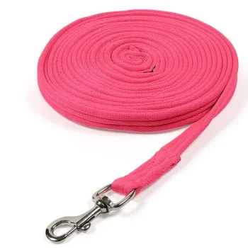 Shires Cushion Web Lunge Line Pink