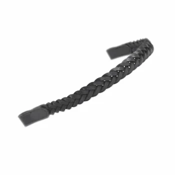 Shires Velociti Plaited Browband Havana Cob