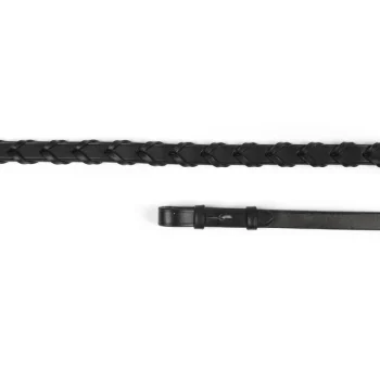 Shires Velociti Laced Reins Black 54" x 5/8