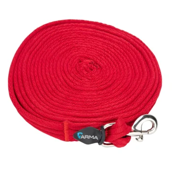 Shires Cushion Web Lunge Line Red