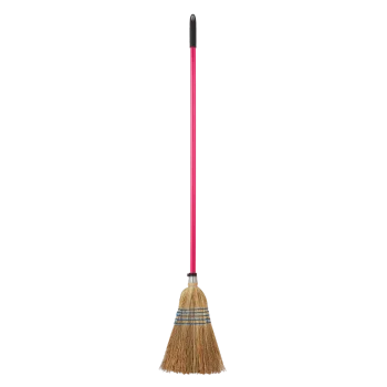 Red Gorilla Corn Broom Pink