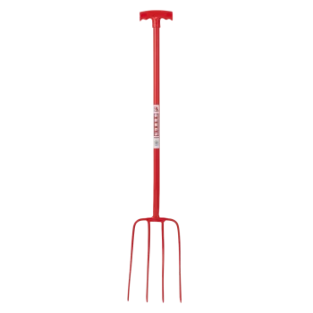 Red Gorilla Manure Fork T Handle Red