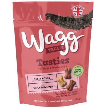 Wagg Tasty Bones with Chicken & Liver 125g