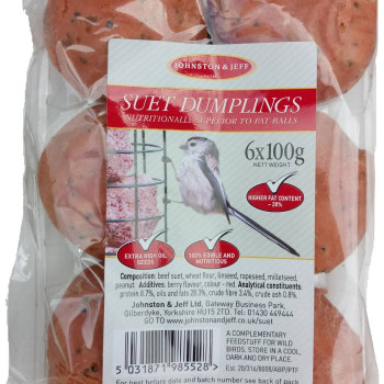 Johnston & Jeff Berry Suet Dumplings Pack of 6