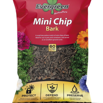 Evergreen Mini Chip Bark 60L