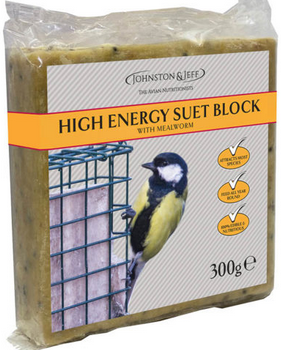 Johnston & Jeff High Energy Suet Block - Mealworm