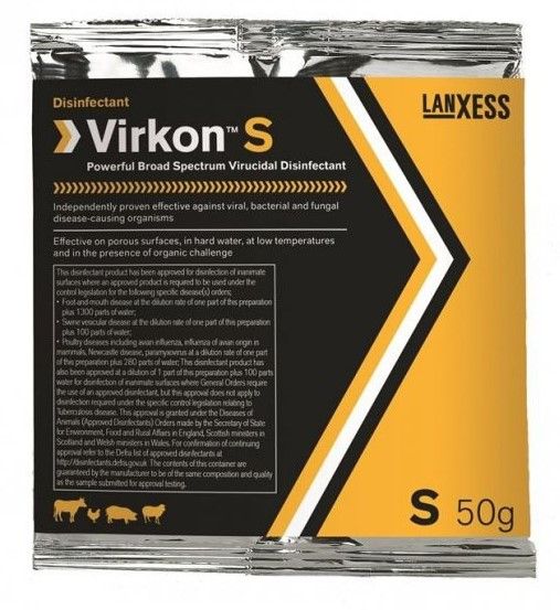 Virkon S Disinfectant 50g Sachet