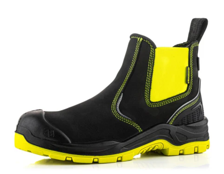 BVIZ3 Buckzviz Dealer Boot - Black HI Vis Yellow UK 8