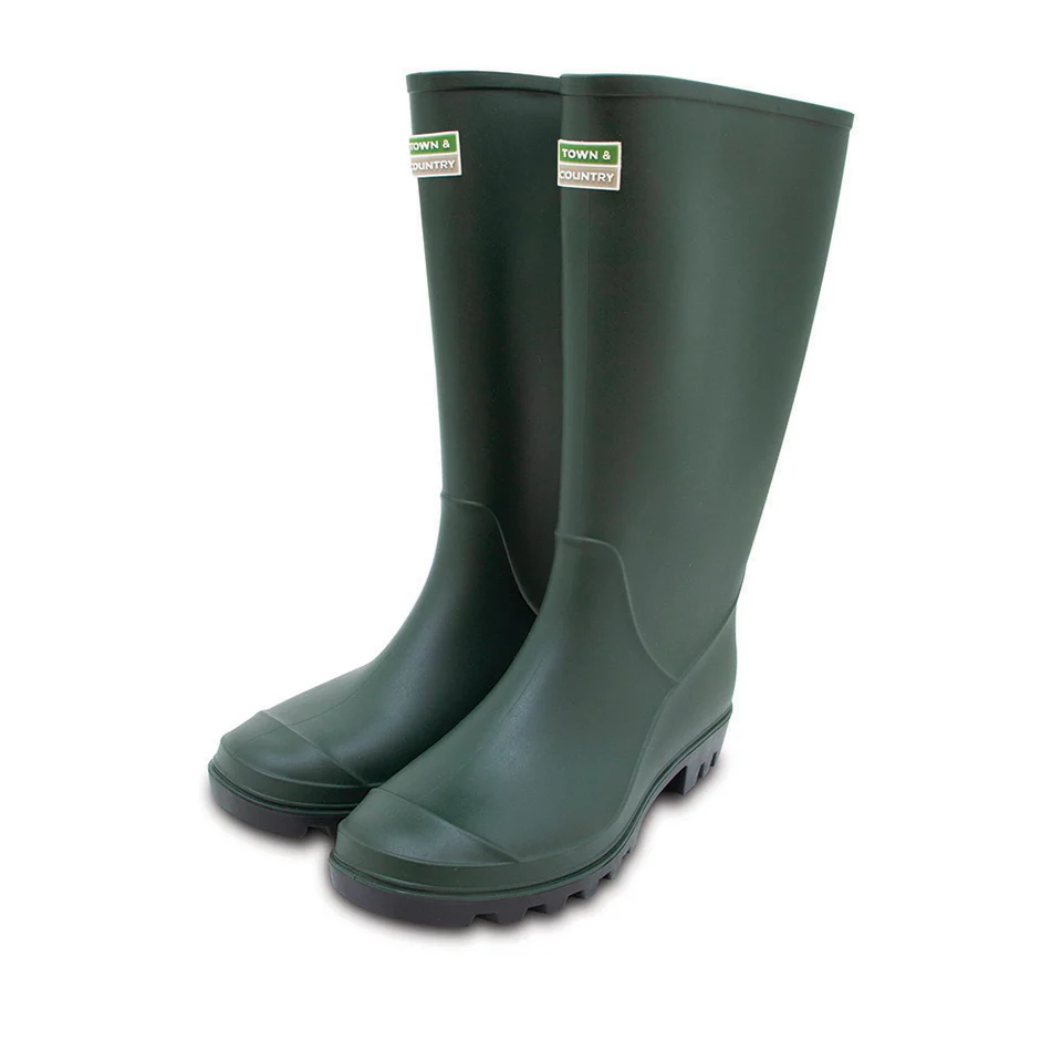 Town & Country ECO-Essential Wellington Boots Green UK4