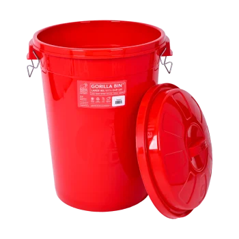 Red Gorilla 80L Bin+Lid Red
