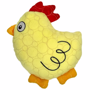 Bite Force Built with Kevlar Tough Plush Chicken Dog Toy