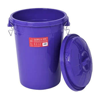 Red Gorilla 50L Bin+Lid Purple