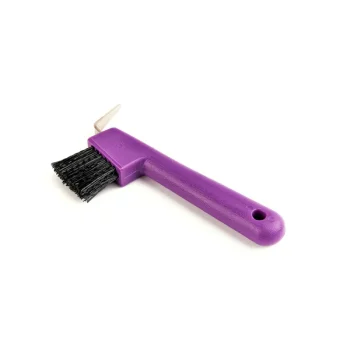 Shires Ezi-Groom Purple Hoof Pick Brush