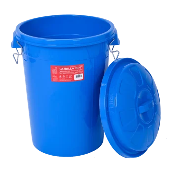 Red Gorilla 50L Bin+Lid Blue