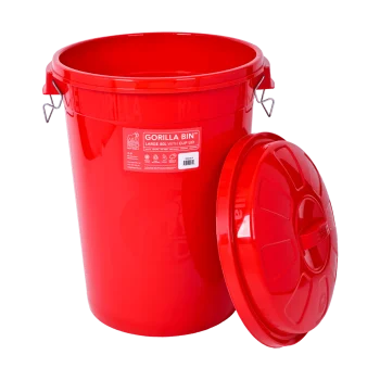 Red Gorilla 50L Bin+Lid Red