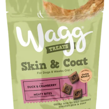 Wagg Skin & Coat Duck & Cranberry Treats 125g