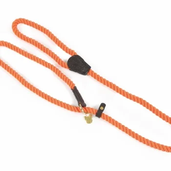 Digby & Fox Rope Slip Dog Lead Orange