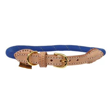 Digby & Fox Reflective Dog Collar - Navy Extra Large
