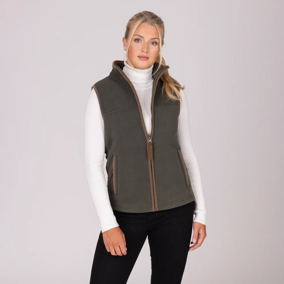 Shires Aubrion Core Fleece Gilet M Green