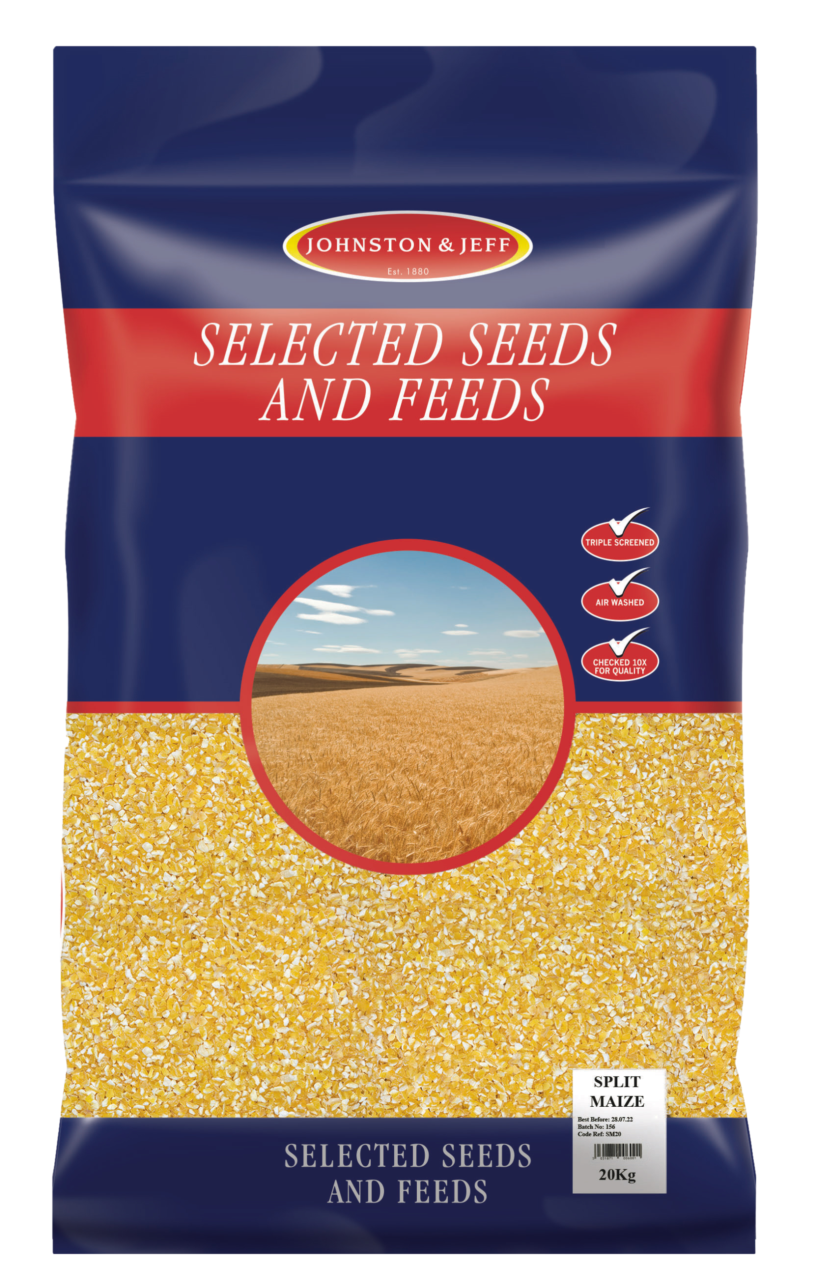 Johnson & Jeff Split Maize 20kg