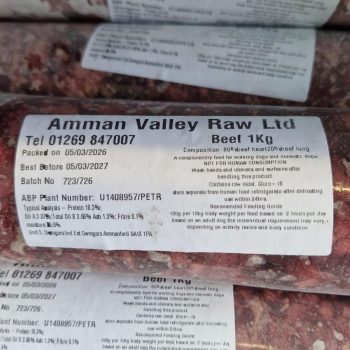 Amman Valley Ltd Frozen Raw Beef 1kg
