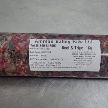 Amman Valley Ltd Frozen Raw Beef & Tripe 1kg