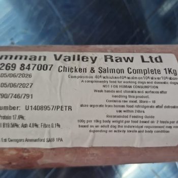 Amman Valley Ltd Frozen Raw Chicken & Salmon Complete 1kg