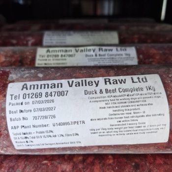 Amman Valley Ltd Frozen Raw Duck & Beef Complete 1kg